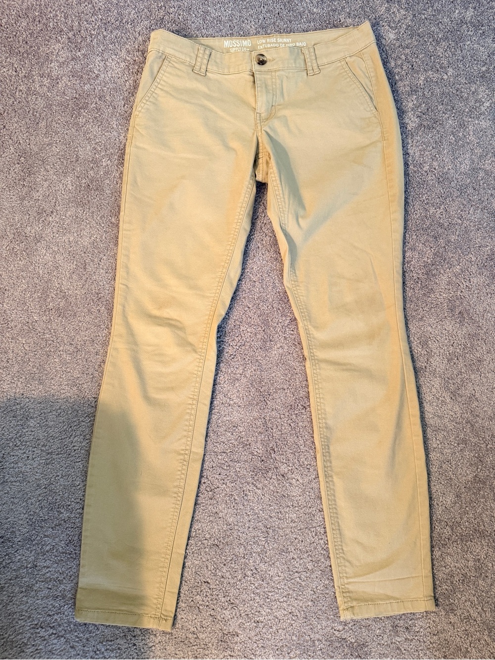 Mossimo Supply Co. Slim Skinny Pants in Light Khaki
